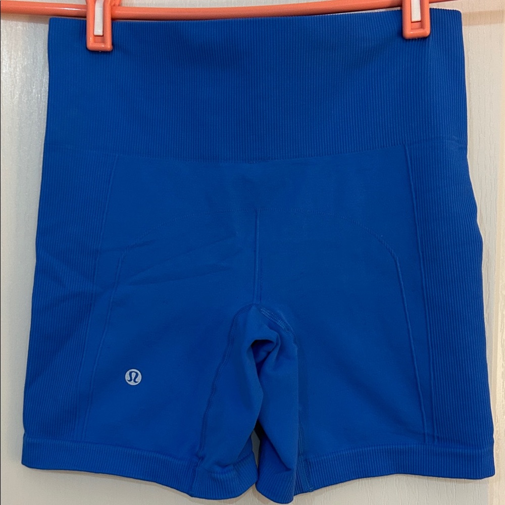 lululemon athletica Women's Vibrant Blue Bike Shorts